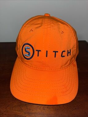 Stitch orange neon Hunting High Visibility Baseball SnapBack trucker golf Hat Ca